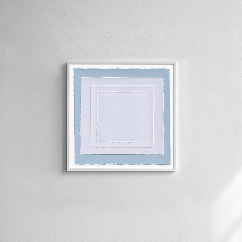 スウェーデン Fine Little Day LIGHT BLUES ライトブルー アートポスター 50x50cm ...