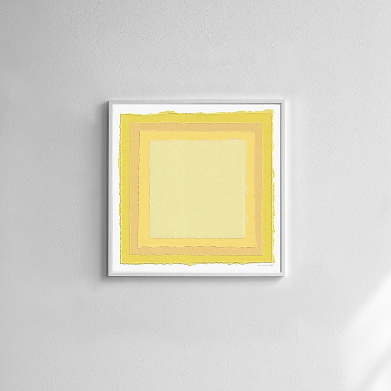 nest 北欧モダンなインテリア雑貨のスウェーデン Fine Little Day TURNER’S YELLOW ターナーズイエロー アートポスター 50x50cm ファインリトルデイ 黄色 おしゃれ アート ポスター 絵画 絵 壁掛け インテリア雑貨 北欧 nest｜アングル2