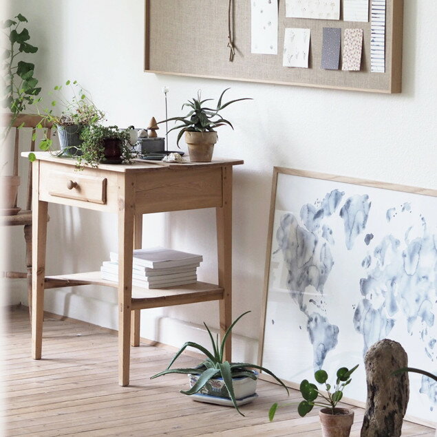 お得 人気セールsilke Bonde Blue World 青い世界 100x70 アートポスター 北欧 デンマーク 北欧モダンなインテリア雑貨 Nest