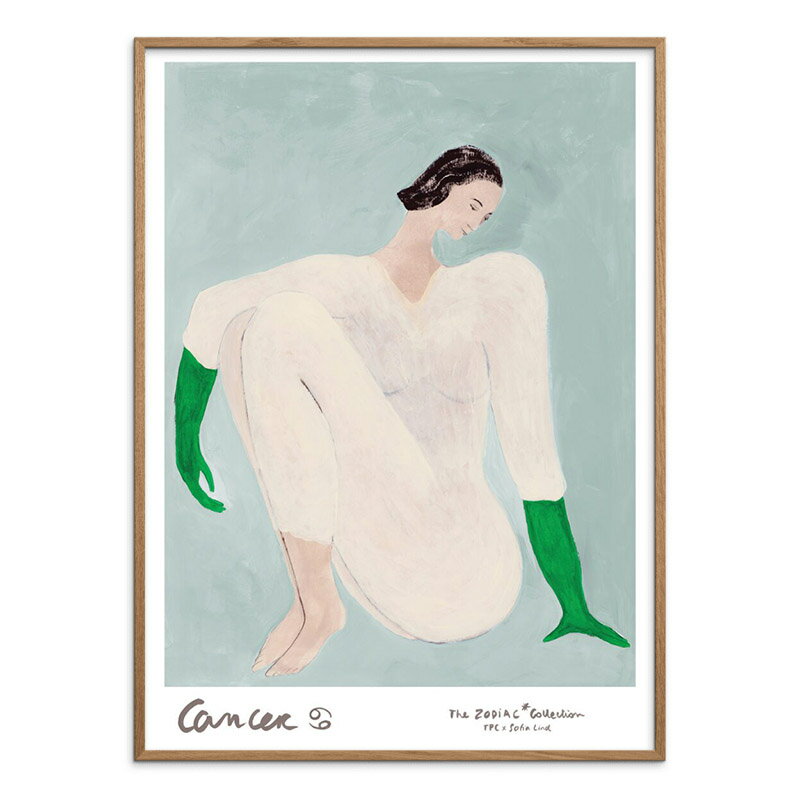 デンマーク THE POSTER CLUB かに座 ポスター 30x40cm カンケル 女性 マダム 北欧 おしゃれ 水色 ザポスタークラブ 蟹座 星座 ソフィアリンド インテリア インテリア雑貨 アート アートポスター 30 40 絵画 絵 壁掛け モダン nestのサムネイル