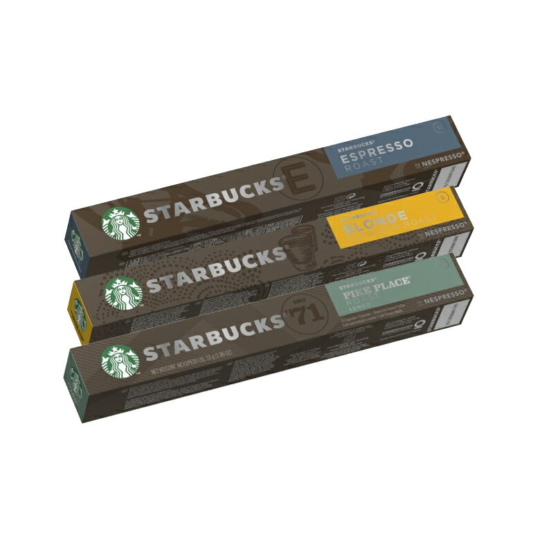 スターバックス ネスプレッソ 専用 カプセル 3種セット 【ネスレ公式通販】【スタバ starbucks スターバックスコーヒー スタバコーヒー コーヒー 珈琲 コーヒーカプセル レギュラーコーヒー 互換 互換カプセル エスプレッソコーヒー】