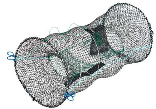 魚の捕獲に、スプリングあなご網NEWもんどり60cmかに 捕獲 カニ捕り カニトラップ 仕掛け カゴ カニ捕り カニ網 カニ 仕掛け 蟹 モクズガニ ワタリガニ...
