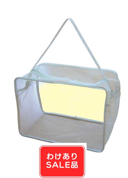 【訳あり】【格安価格で大奉仕!】【スノーケリング用品の収納に便利】メッシュバッグ角型 潮干狩り 海水浴 持ち運び便利