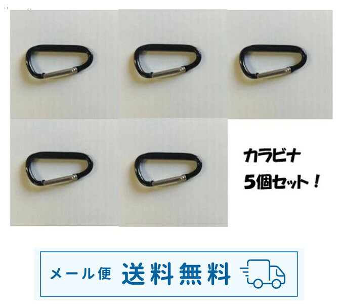 Rakuten - 【メール便送料無料】カラビナ5個セット