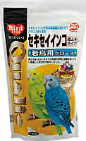 【メール便可3個まで】クオリス セキセイインコ若鳥用グロース400g（皮ムキタイプ）【鳥フード】