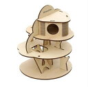 【送料無料】ルークラン ミオファン DIYハウス トリプルフロア【数量限定】【ハムスター用品】【小動物用組み立てハウス】【ハムスターハウス】【小動物用品】
