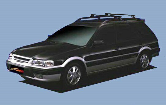 ☆TUFREQシステムキャリア スプリンターカリブ AE110系 ルーフレール付車用 ベースキット1台分