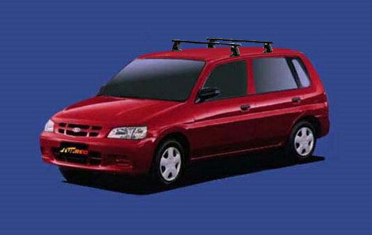Base Carrier - ☆TUFREQシステムキャリア フェスティバミニワゴン DW系 ルーフレール無車用 ベースキット1台分