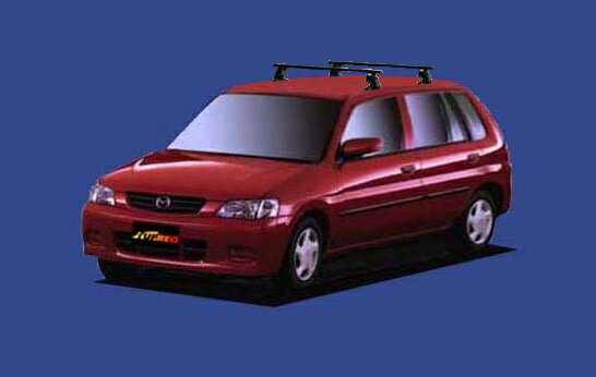 ☆TUFREQシステムキャリア デミオ DW3W/DW5W ルーフレール無車用 ベースキット1台分