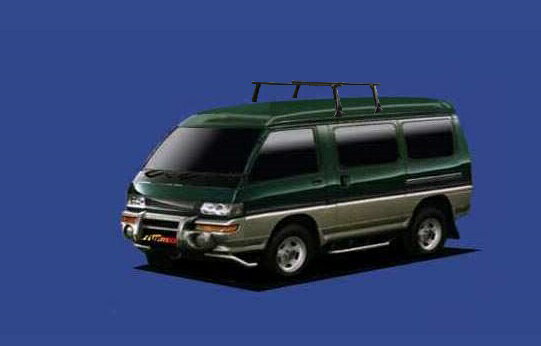 ☆TUFREQシステムキャリア デリカスターワゴン P35 ハイルーフ用 ベースキット1台分