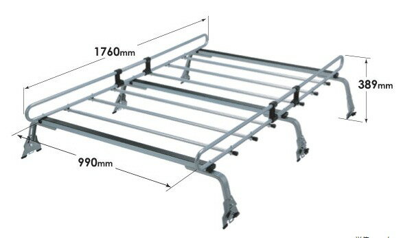 ◆ROCKYルーフキャリアZMシリーズ スパーキー S221E/S231E 標準ルーフ ZM-444AH