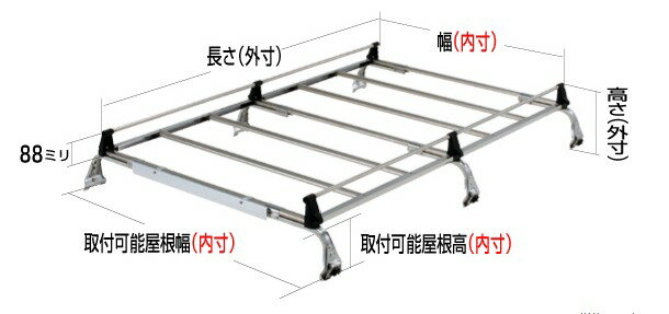 運送会社との契約上、離島、一部地域への配送は行っておりません。 ■適合車種：ダイハツ　アトレーワゴン○型式：S321G/S331G□ボディタイプ・種類：ハイルーフ・年式：17.5以降─キャリア仕様─　　製品品番：SE-400VH　SEシリーズオールステンレス製　◆荷台サイズ　長さ：1740mm　幅：916　高さ：335〜385mm　取付屋根高：210〜260mm　取付屋根幅：982〜1280mm　材質：ステンレス(主要部) 取付脚：6本脚※その他の仕様/設定も御座います。お問合せ下さい。◎製品特性上、車種によっては細かく適合品番が分かれます。適合などご不明な点は、お気軽にお問合せ下さい。商品お届け後の返品交換はお受けできない場合が御座います。注：この商品は大型専用便利用のため、商品代引きのご利用は不可となります。他の商品との同梱包不可。北海道/沖縄本島については別途送料がかかります。その他の離島地区については予めお問合せ下さい。[梱包区分番号：　1000000　] カー用品・自動車部品　各種取り扱い御座います！ ◎商品の適合や在庫・ご不明な点など、お気軽にお問合せ下さい。☆ご希望の車種の適合品番をご案内します☆ ※車検証の車台番号/型式指定番号/類別区分番号をお知らせ願います。 メールアドレス:net-buhinkan@shop.rakuten.co.jp ROCKY（ロッキー）ルーフキャリア　SEシリーズ ※写真はイメージ画像（ハメ込）です。実際のものと異なる場合が御座います。 ○オールステンレス製！ ステンレス材のメンテナンスのおしらせ 本製品をご購入される前に以下の製品特性をご理解の上購入をお願いします。 ステンレス材は、けして｢サビない｣わけではありません。｢サビ難い｣ということです。 気象状況や使用状況、使用地域などにより短期間でもサビが発生する場合があります。 サビの発生を抑えるには、定期的なメンテナスが必要となります。※ステンレス協会参考 また、キャリアに付着した異物(鉄粉等)をそのまま放置すると｢もらいサビ｣の原因となり、付着部より サビが発生しますので十分にお気をつけてください。軽度の汚れやしみが付着した場合は中性洗剤 鉄粉が溶けて変色・固着した場合にはコンパウンドで擦り取ってください。 ・整流板／風切音軽減装置 走行中に発生する耳障りな風切音を前面の整流板よって軽減します。 ・高さ調整機能 SE-400・400V・400VW・480・530V・530VW・540・580は2.5cm（2段階の調節になります。 キャリアの高さ調節を最大5cmまで（3段階）調節可能！ルーフの高さや用途に合わせて調節ができます。 ・ロープフック機能 積載物を固定するためのロープフック付き！ ◆積載許容量：60kg（最大積載量は使用状況によって変化します。） ・メーカー直送・大型商品便利用のため、代引き発送のご利用はできません。 &nbsp;お支払方法で代引きをご選択されたお客様につきましては 弊社判断にて、取引キャンセルとさせていただく場合がございます。 ・ルーフレール有り・無し　ハイルーフ車・標準ルーフ車等、同型式の車両であっても 対応製品が異なる場合があります。 ◎適合などご不明な際は、お問合せまたはメーカーHPにてご確認下さい。大特価！ROCKY-ルーフキャリア ★送料無料！（メーカー直送・大型商品便利用のため代引き発送は出来ません。）