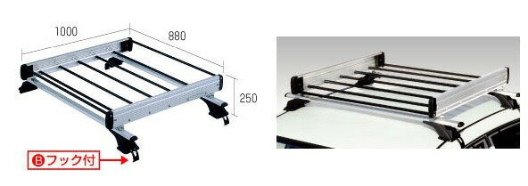 ◆ROCKYルーフキャリアSBシリーズ ADワゴン／サニーカリフォルニア Y10系 ルーフレール付 SB-11
