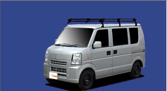 ★TUFREQ ルーフキャリア スパーキー S221E/S231E ロールーフ用/Pシリーズ 長さ：ミドル PL236A+