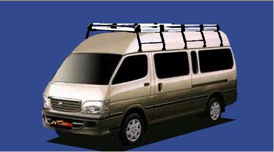 ■TUFREQ ルーフキャリア ハイエースバン KDH200系 ハイルーフ用/Hシリーズ 長さ：超ロング HH25+