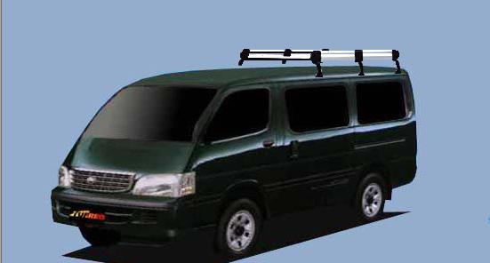 ★TUFREQ ルーフキャリア ハイエースワゴン 100系 標準ルーフ用/Hシリーズ 長さ：ミドル HL43+