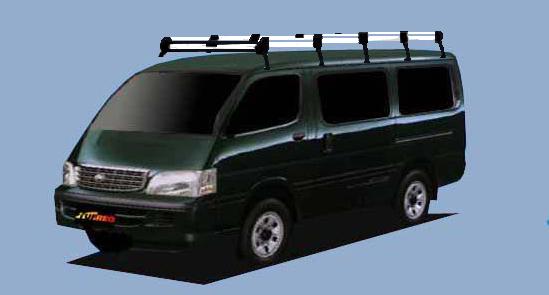 ■TUFREQ ルーフキャリア ハイエースワゴン 100系 標準ルーフ用/Hシリーズ 長さ：超ロング HL45+