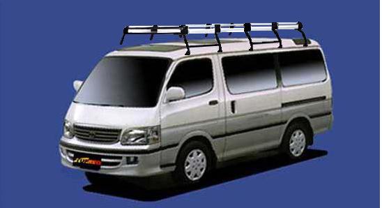 ■TUFREQ ルーフキャリア ハイエースワゴン 100系 ミドルルーフ用/Hシリーズ 長さ：超ロング HH45+
