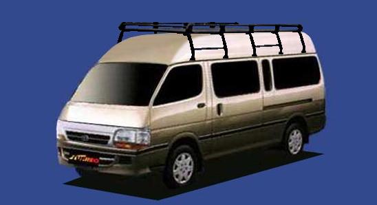 ■TUFREQ ルーフキャリア ハイエースワゴン 100系 ミドルルーフ用/Pシリーズ 長さ：超ロング PH45+