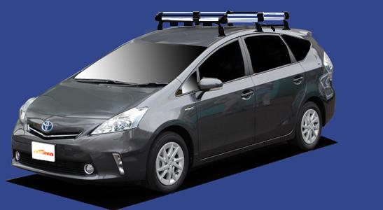 ■TUFREQ ルーフキャリア プリウスアルファ ZVW40W/ZVW41W用/Hシリーズ 長さ：ミドル HF231B+