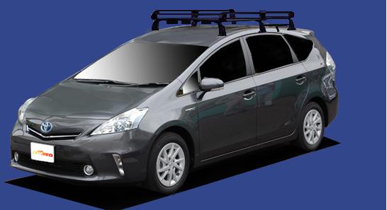 ■TUFREQ ルーフキャリア プリウスアルファ ZVW40W/ZVW41W用/Pシリーズ 長さ：ミドル PF231B+