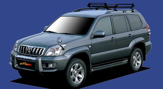 ■TUFREQ ルーフキャリア ランドクルーザープラド VZJ120W/VZJ121W/TRJ120W ルーフレール付車用/Pシリー..