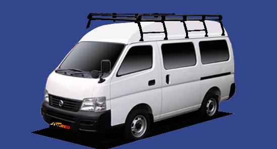 ■TUFREQ ルーフキャリア レジアスエースバン 100系 ハイルーフ用/Pシリーズ 長さ：超ロング PH25+