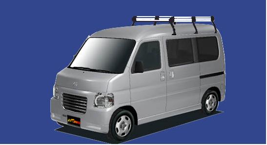 ■TUFREQ ルーフキャリア バモスホビオ HM3/HM4/HJ1/HJ2用/Hシリーズ 長さ：ミドル HH234B+