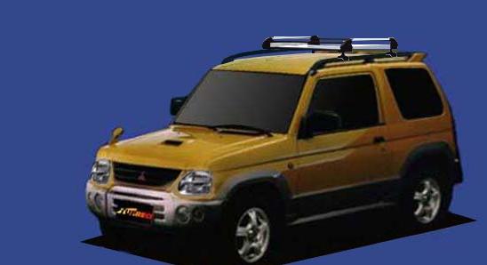 ★TUFREQ ルーフキャリア パジェロミニ H53A/H58A用/Hシリーズ 長さ：ショート HR22+