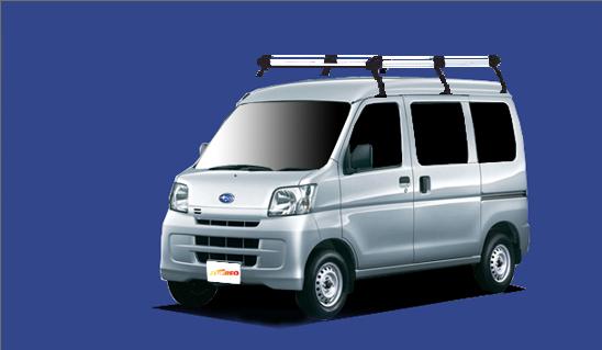 ■TUFREQ ルーフキャリア サンバーバン S321B/S331B用/Hシリーズ 長さ：ロング HH236C+