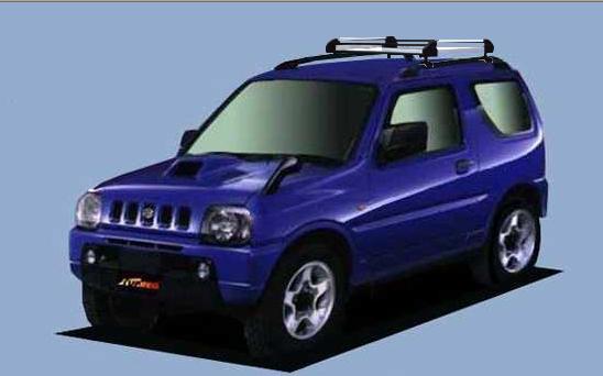 ★TUFREQ ルーフキャリア ジムニー JB23W ルーフレール付車用/Hシリーズ 長さ：ショート HR22+