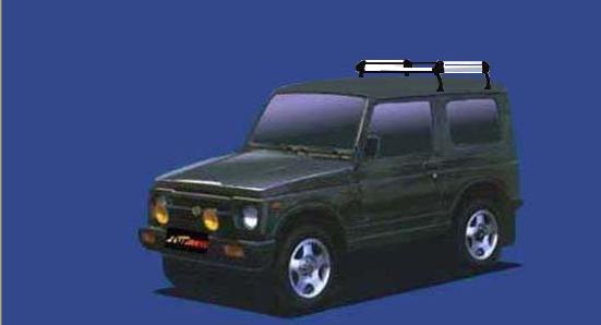 ★TUFREQ ルーフキャリア ジムニー JA11C/JA11V/JA12C用/Hシリーズ 長さ：ショート HL22+