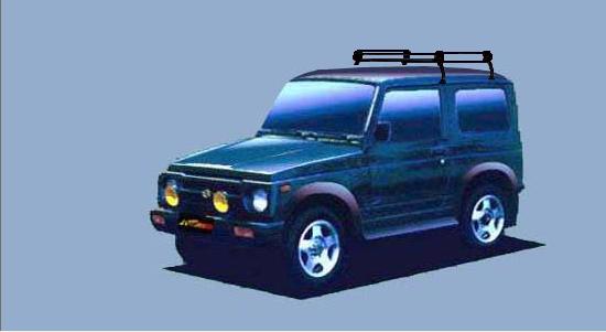 楽天市場】ジムニー ja22 リア（キャリア・ラック｜車用品）：車
