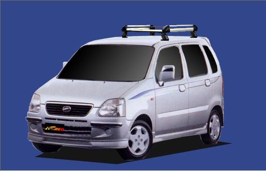 ★TUFREQ ルーフキャリア ワゴンRソリオ MA34S/MA64S 1000cc用/Hシリーズ 長さ：ショート HE22B1+