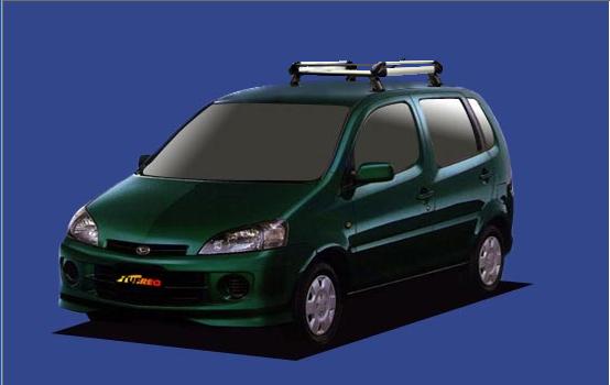 ★TUFREQ ルーフキャリア YRV M201G/M211G用/Hシリーズ 長さ：ショート HE22B1+