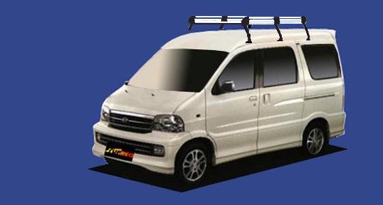 ■TUFREQ ルーフキャリア アトレー7 S221#/S231# ハイルーフ用/Hシリーズ 長さ：ミドル HH236A+