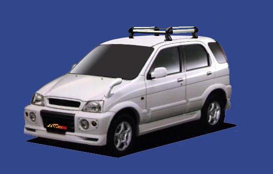 ★TUFREQ ルーフキャリア テリオス J100G/J122G/J102G ルーフレール無車用/Hシリーズ 長さ：ショート HE22A1+