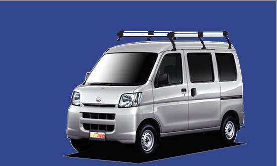 ■TUFREQ ルーフキャリア ハイゼットカーゴ S320V/S330V/S321V/S331V ハイルーフ用/Hシリーズ 長さ：ロ..