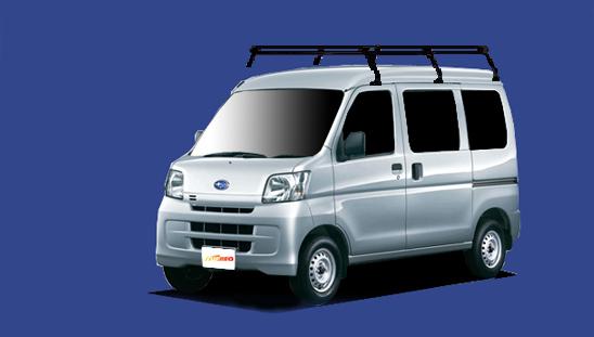 ■TUFREQ ルーフキャリア ハイゼットカーゴ S320V/S330V/S321V/S331V ハイルーフ用/Pシリーズ 長さ：ロ..