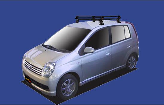 ★TUFREQ ルーフキャリア ミラ L250S/L260S用/Pシリーズ 長さ：ショート PE22B1+
