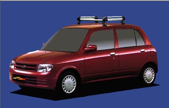 ★TUFREQ ルーフキャリア ミラ L700S/L710S用/Hシリーズ 長さ：ショート HE22A1+