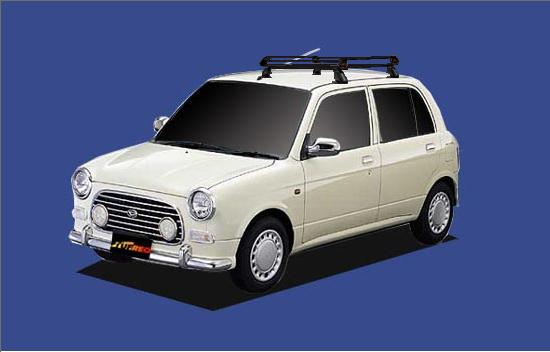★TUFREQ ルーフキャリア ミラジーノ L701S/L711S用/Pシリーズ 長さ：ショート PE22A1+