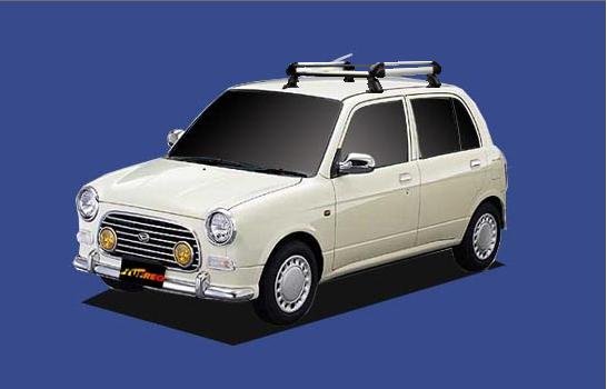 ★TUFREQ ルーフキャリア ミラジーノ L700/L710 5ドア用/Hシリーズ 長さ：ショート HE22A1+