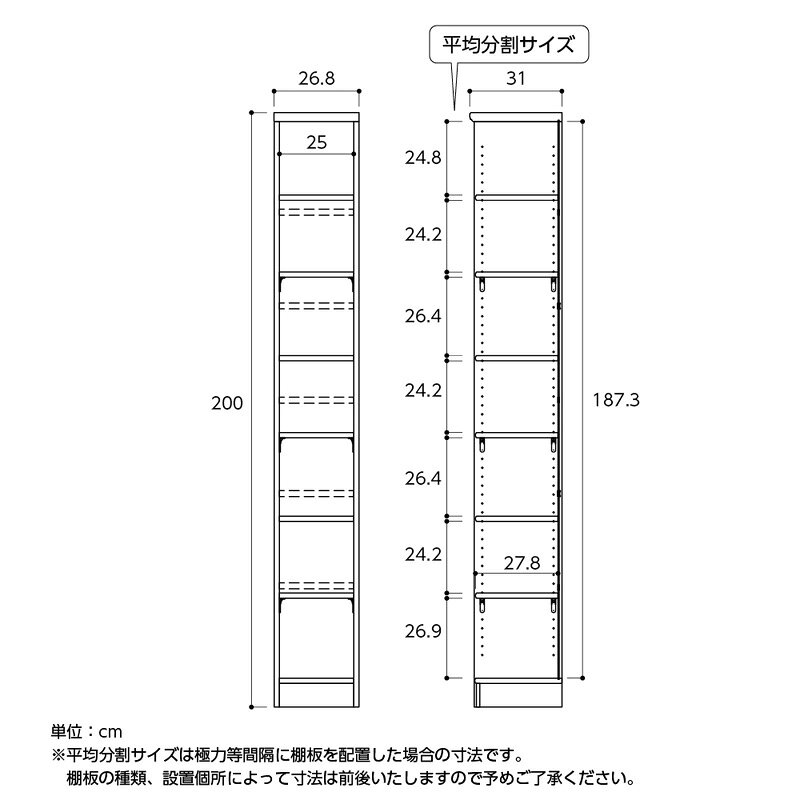 本棚 大容量 オープンラック 木製 幅30 高さ200 日本製 収納棚 a4 頑丈 厚 棚板 おしゃれ エースラック カラーラック ar-2030 nc-2030 収納 A4 書棚 マンガ収納 文庫本 棚 白 シェルフ ラック フリーラック 北欧 低 ホルムアルデヒド Netc5 [2]