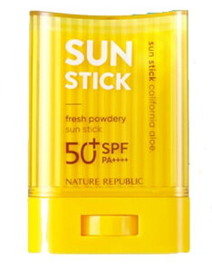 【国内発送】ネイチャーリパブリック NATURE REPUBLIC カリフォルニアアロエ フレッシュパウダリー サンスティック SPF50+/PA++++ 24g[ 日焼け止め　UV ]※再入荷