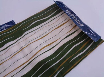 CANOA よろけ縞模様男物浴衣(LLサイズ)(抹茶)【新品】