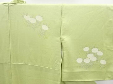 手箱に花模様刺繍着物【アンティーク】【中古】