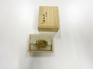 夜光貝帯留め【アンティーク】【中古】