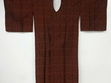 唐草模様織出し雨コート【リサイクル】【中古】