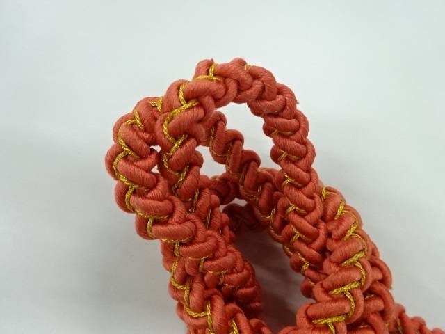 正絹　振袖用手組み帯締め【リサイクル】【中古】